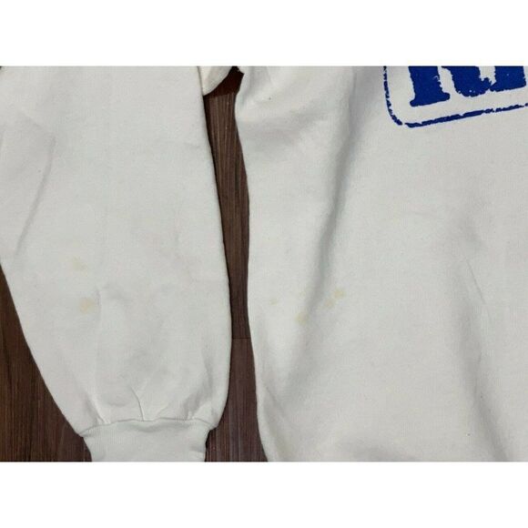 Vintage 90s Comic Relief 5 Sweatshirt Large White 1992 Robin Williams Jim Carrey - Picture 7 of 8